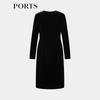 Ports Women's Black A-Line Dress LT9D009UWE008