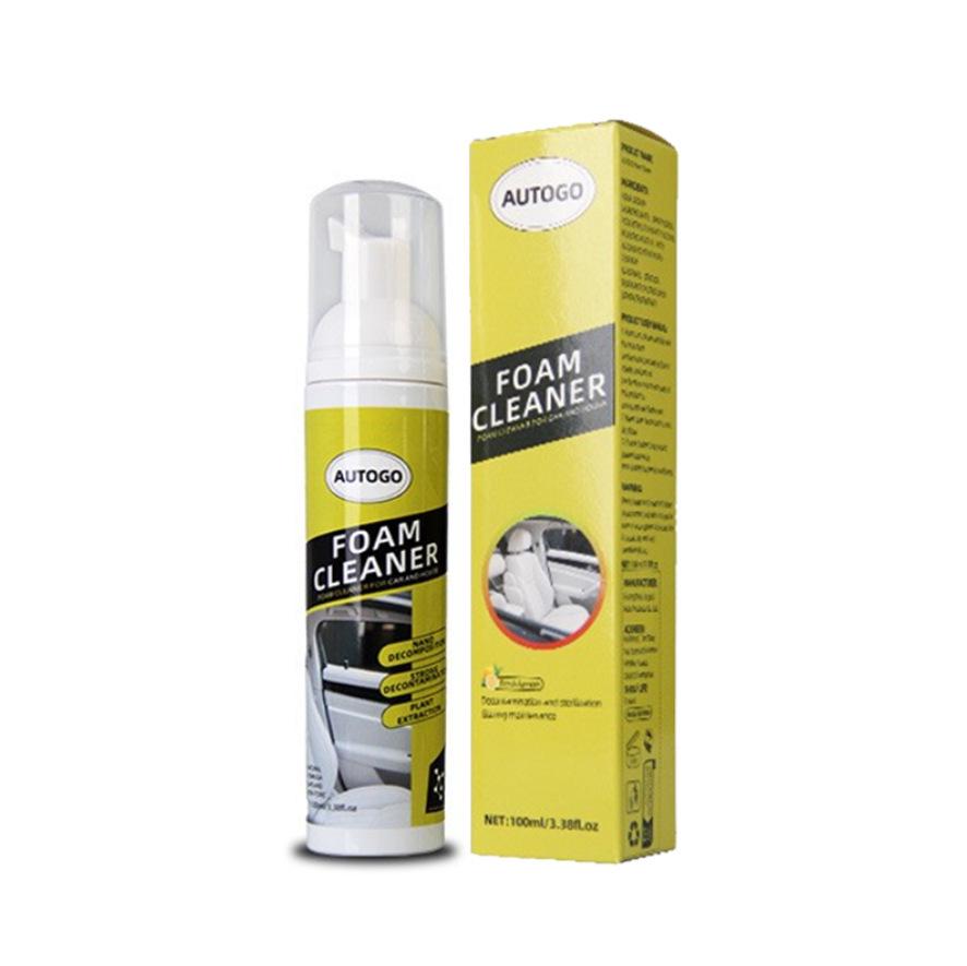 Car Foam Cleaner & Leather Seat Stain Remover - Dual-Use Waterless Cleaning Agent