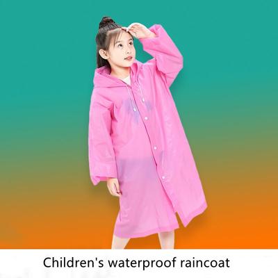 Impermeabile per bambini Impermeabile impermeabile ispessito Impermeabile da viaggio trasparente per bambini Poncho portatile con cappuccio
