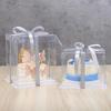 MDNG Clear Tall 3-Layer Birthday Cake Box