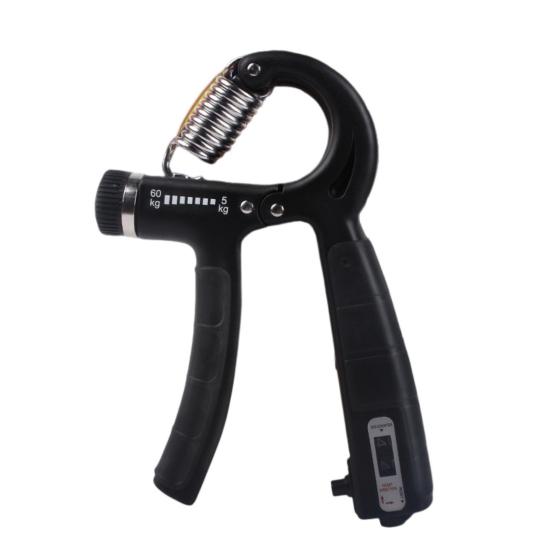 

Тренажер для укрепления хвата с нескользящей ручкой, регулируемый тренажер для восстановления хвата при травмах, укрепитель для мужчин чёрный