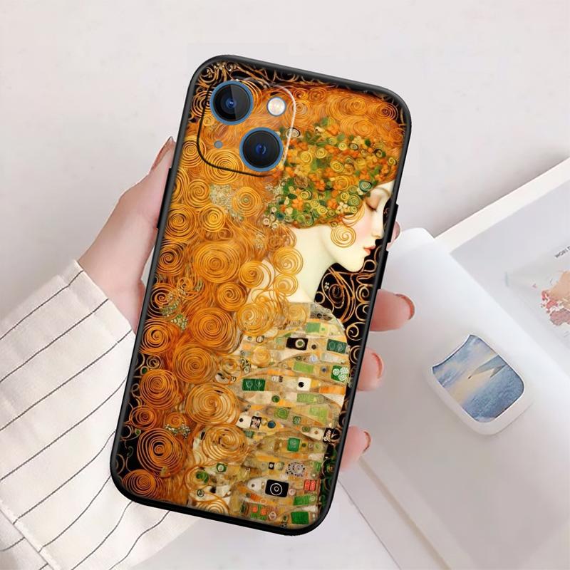 QE14 Gustav Klimt Phone Case for Samsung Galaxy A11 A12 A13 A15 A52S A53 A55 A56 A70 A71 A72 A73 F06 F16 F56 S10 Plus S10e