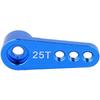 Aluminum Alloy 25T Steering Servo Horn Arm Suitable for RC 1:8:10 Model Car (Blue ( 86NB))