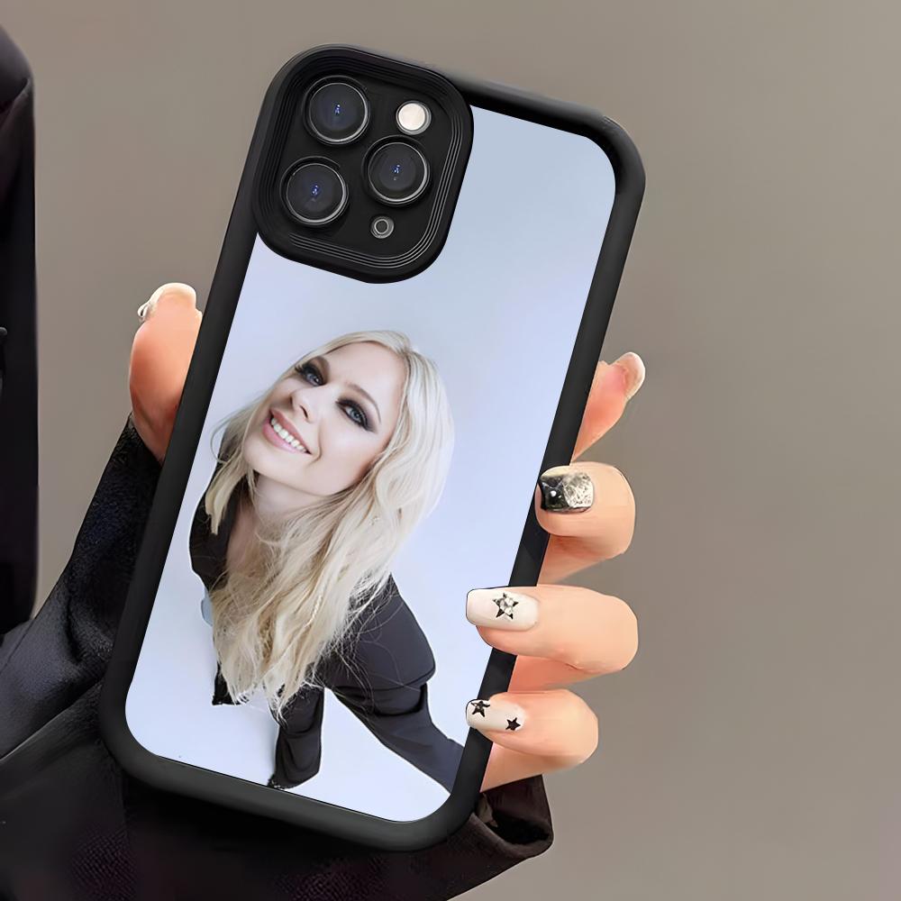 Singer Avril Lavigne Phone Case For IPhone 17 Air 16 E 15 14 Plus 13 12 11 Pro Max Black Sky Eye Stepped Protective Case