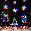 suddus Christmas Window Lights Decoration, Star, Bell & Tree Multicolor