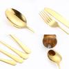 24pcs Mirror Polished Steak Cutlery Set Vintage Kitchen Flatware Set Fork Spoon Set  Weddings
