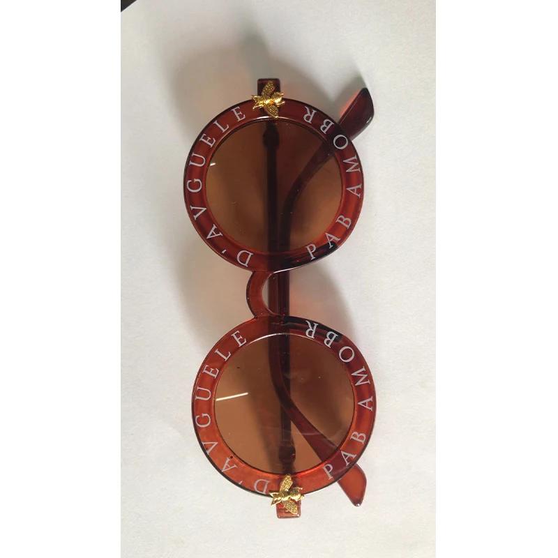 

Новые детские солнцезащитные очки овальной формы, модные детские солнцезащитные очки, винтажные круглые очки для улицы, очки для вечеринки, милый стиль, oculos de sol As shown in the figu