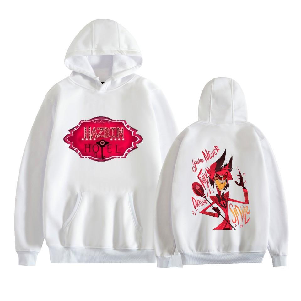 Fashion Hazbin Hotel Hoodies for Men Women Casual Sweatshirts Unisex Long Sleeve Pullover Hoodie Streetwear