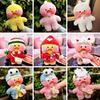 Adorável Brinquedo de Pelúcia Fantasia de Pato Amarelo Lalafanfan Cafe Mimi de 30cm Para Crianças e Decoração de Casa