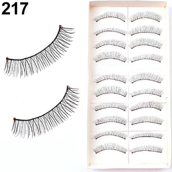 10 пар сексуальных красивых женских густых накладных ресниц для макияжа 217