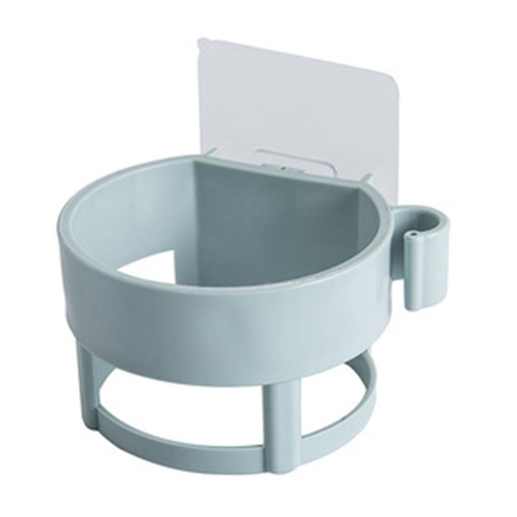 Hårfönshållare med ett hål, platsbesparande, självhäftande, väggmonterad, universell passform, hårfön