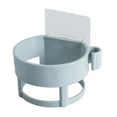Single Hole Hair Dryer Holder Space Saving Self Adhesive Wall Mounted Universal Fit Hair Blow Dryer