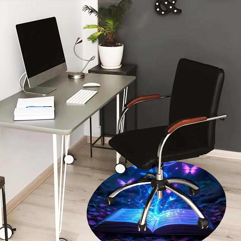 

1pc Office Carpet Chair Mats Magical Book of Butterflies Perfect for Decorating Office Chairss, Or Bedrooms.YDT487 80cm by 80cm