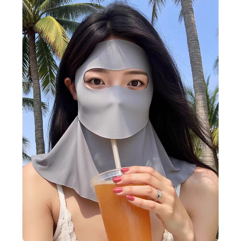 Damen Sonnenschutz-Gesichtsmaske Atmungsaktiv Und UV-Schützend Geeignet Für Sommer Outdoor Radfahren