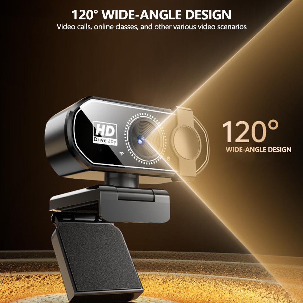USB Plug & Play 1080P/2K/4K HD Webcam for Laptop & Desktop Auto-Focus Streaming Camera for Online Classes/Live Video