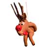Christmas Pendant Shit Reindeer Decoration Christmas Theme Pattern Design Resin Pendant Home Party Holiday Decor DIY Gift