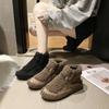 Plush Wool Shoes for Women's Winter Wear 2025 New Korean Version of Lamb Wool Doudou Shoes Low Heel and One Pedal Thermal Cotton Shoes