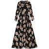 Winter Korean Version Slim and Thin New Dress Hot Mom Long Sleeve Mom Dress Big Skirt New Winter Chiffon
