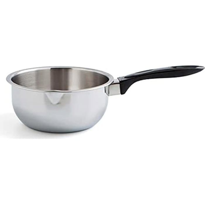 Casserole en Acier Inoxydable QUID - 14 cm 16 cm - Compatible Induction Gaz Lave-vaisselle