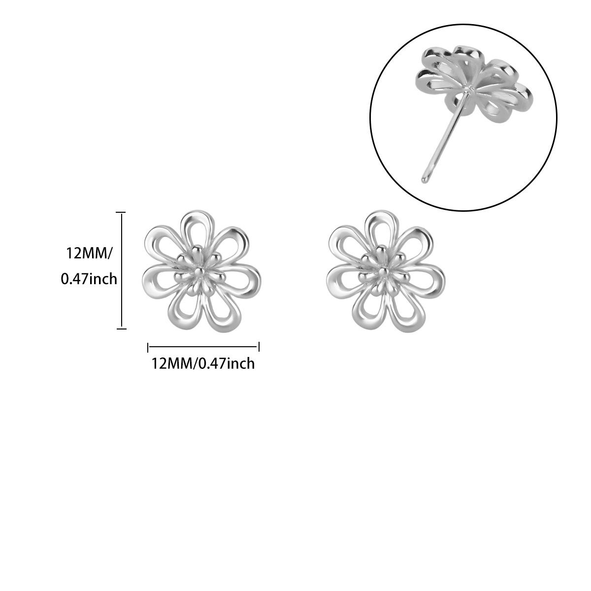 

Classic Small Flower Women s Stud Earrings Stainless Steel 18K Gold-plated Earring Wedding Party Jewelry Accessories 2026 New in