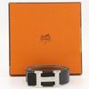 Hermes H Belt 85 Belt Reversible Black / Brown Calfskin Unisex Used