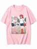 2026 New Unisex Crew Neck Casual Short Sleeve T-Shirt With Bocchi The Rock Playground Duo Anime Character Print