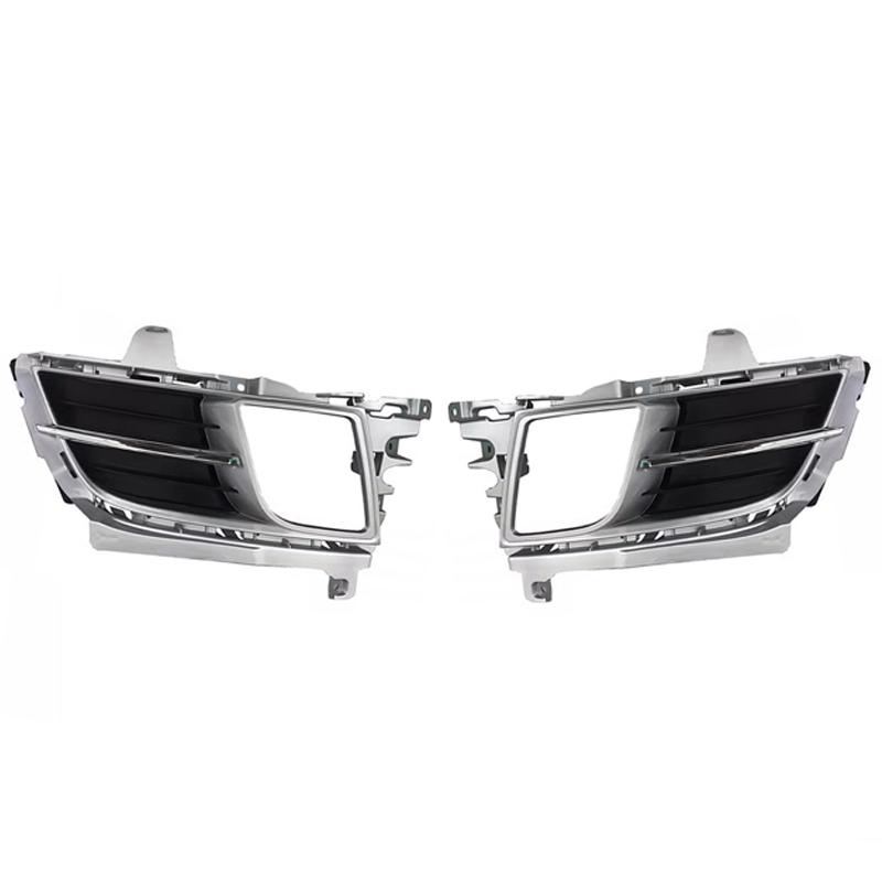 Front Bumper Fog Light No Bulb Lamp Cover With Chrome Grille Grill Frame For mazda 6 atenza 2008-2012 GV7D-51-680 GV7D-51-690