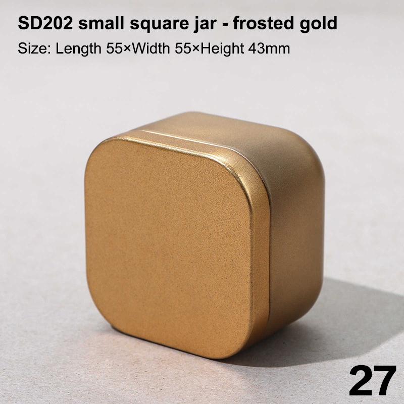 Bärbar Multifunktionell Enfärgad Mini Plåtlåda Med Lufttätt Lock Te Förseglad Burk Förpackningslåda Liten Plåtburk Te Förvaringsburk Gåva