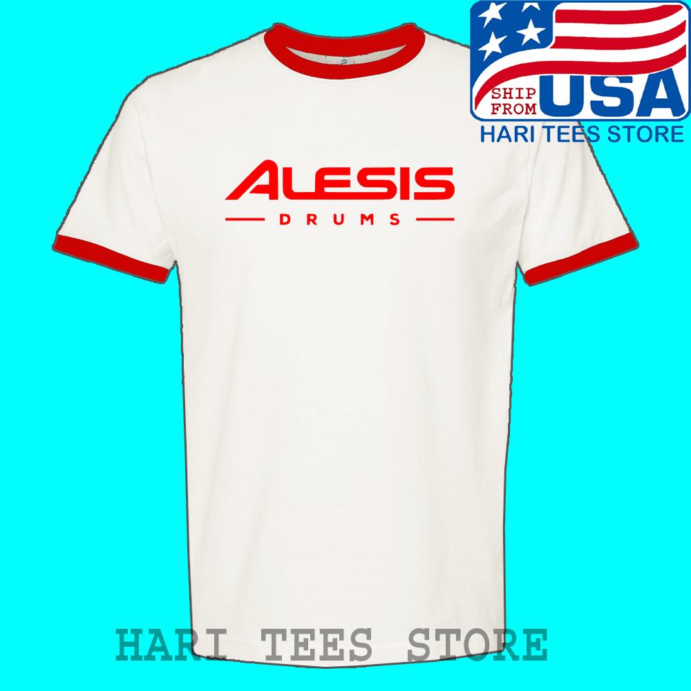 Alesis Drums  Ringer Red Size S to 3XL Unisex T-Shirt S