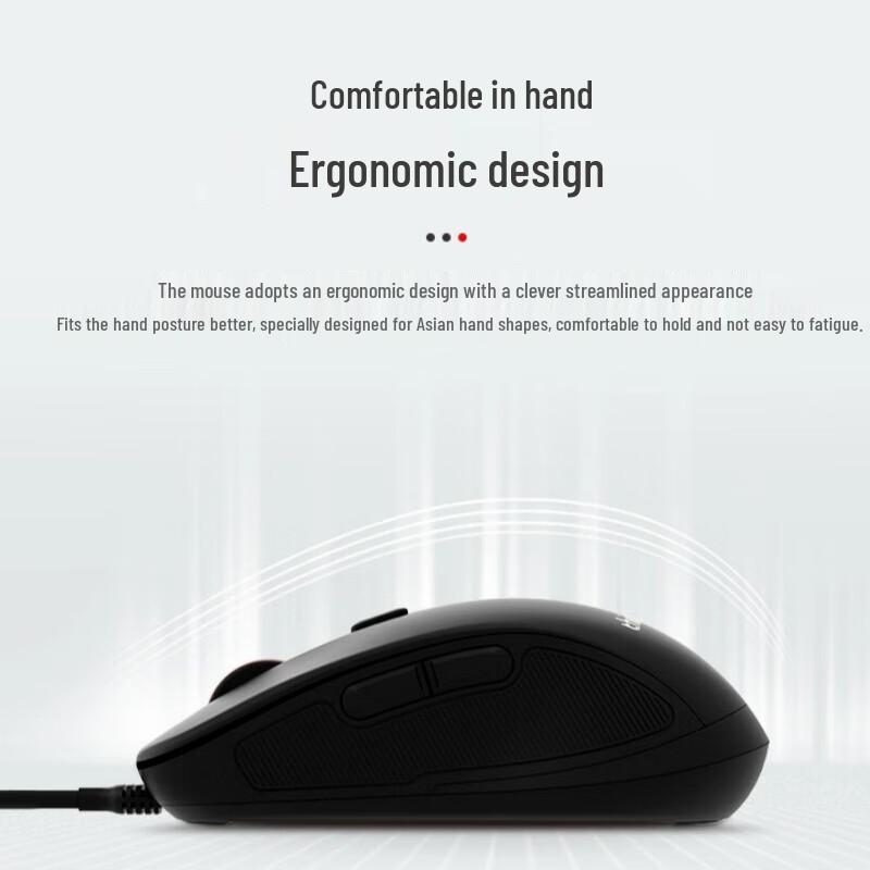 Lenovo ThinkPlus M10 Pro Wired Ergonomic Office Mouse
