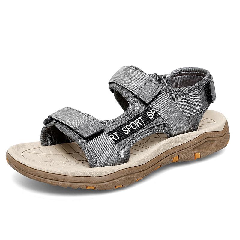 

Летние мужские сандалии Уличные пляжные сандалии для мужчин 44 серый