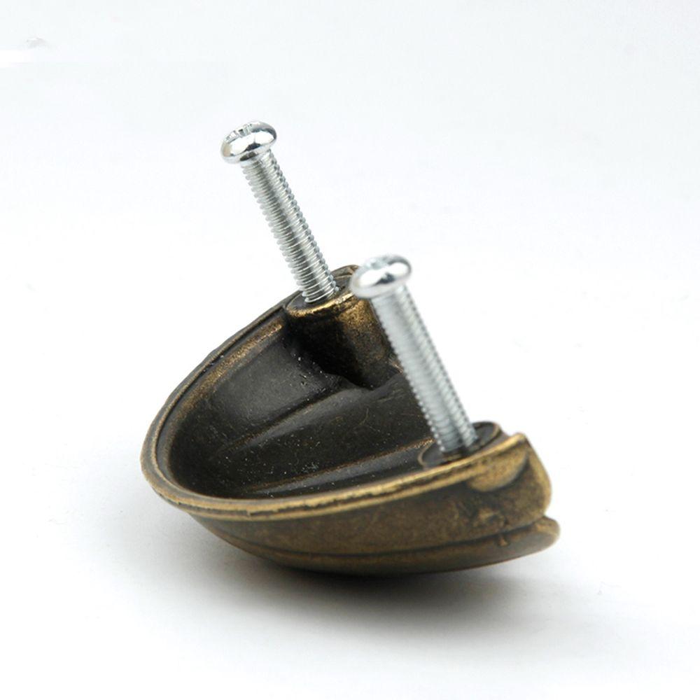 Wardrobe Cupboard Furniture Fittings Vintage Drawer Knobs Door Handles Shell Shape Cabinet Pulls