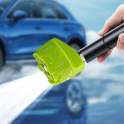 6-in-1 Quick-change Nozzle High-pressure Washer Nozzle 0 15 25 40 65-degree Rotatable Water Spray Nozzles for Automotive Parts