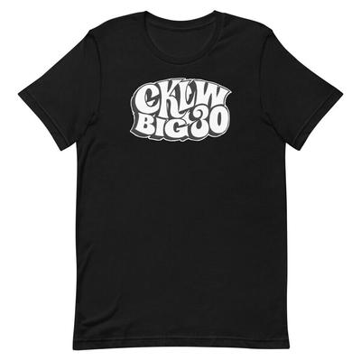 Cklw Big 30 Radio Vintage Schwarzes Grafik-T-Shirt Unisex T-Shirt