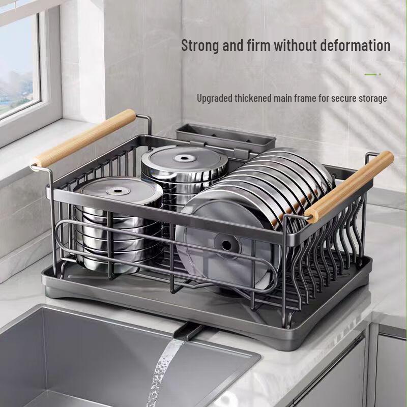 Multifunctional Kitchen Dish Drying & Storage Rack