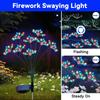 Solar WaterproSwaying Starburst Garden Lights for Outdoor Decor, Ideal for Yard, Patio, Pathways. Perfect Gift for Women, Warm White