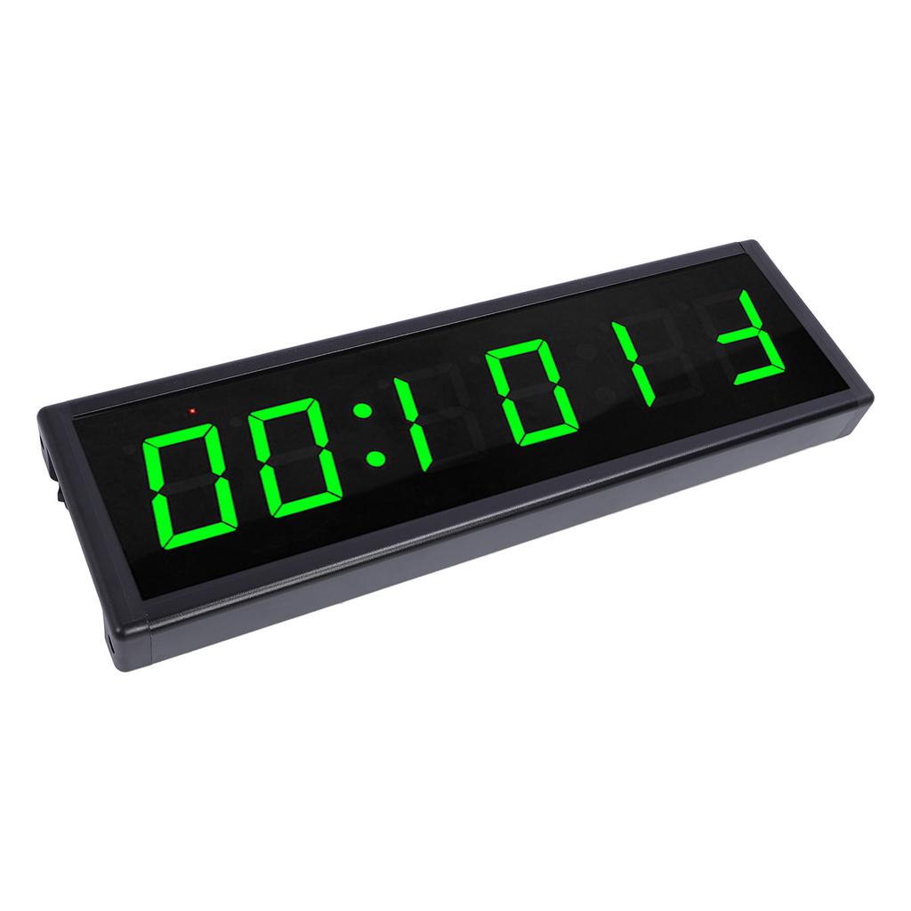 Digital Wall Clock 7 Color Timer Function 6 Digits Electric Wall Clock with Remote Control for Living Room Bedroom Kitchen