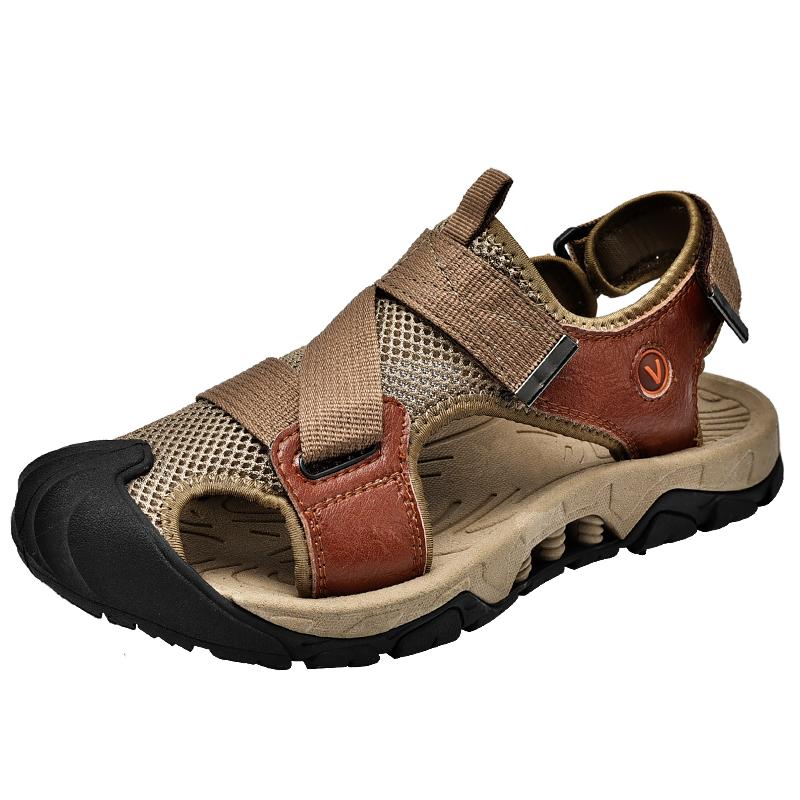 Fashion Summer Men Sandals Mens Casual Shoes Breathable Outdoor Sandals for Men Beach Shoes Slippers Fashion Roman Shoes Size 46