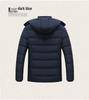 Autumn/Winter Mid-Length Plus-Size Thick Warm Cotton Jacket for Men