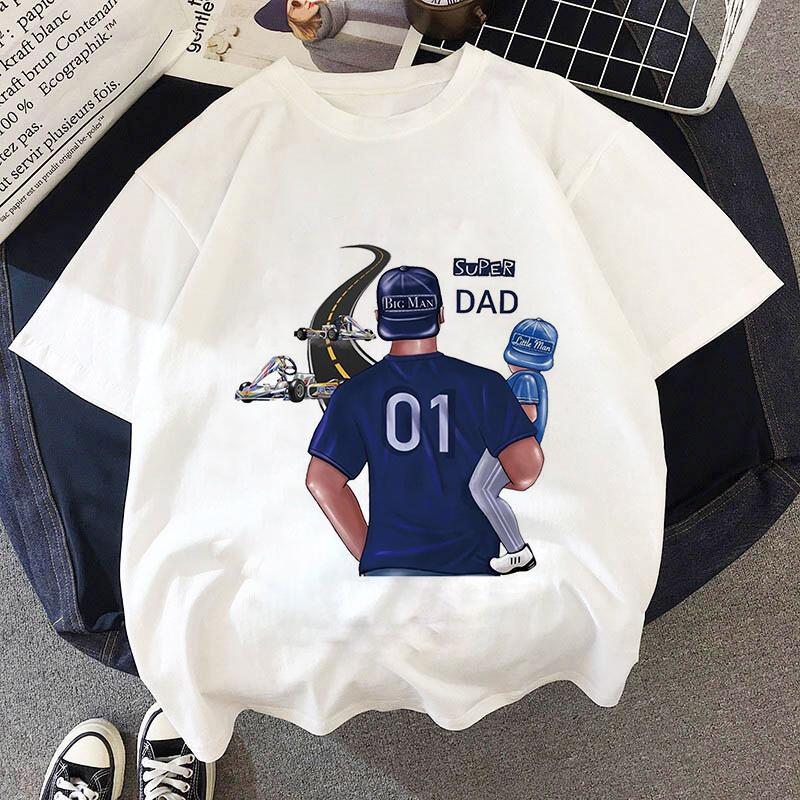 Mother Kids Kids T-shirts Girls Summer New Super Mom Dad Clothes Baby T Shirts Children Cute Sleeve Clothing Graphic T-shirt Tee