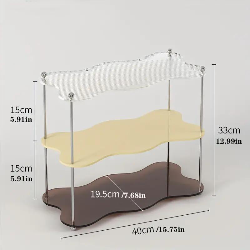 Handmade Acrylic Display Stand Countertop Storage Rack for Cosmetics Perfume Display Coffee Cup Holder Desktop Storage Decorate