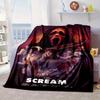 Scr-eam Horror Movie Blanket Flannel Blanket for bed, sofa, Camping, Hiking, Picnic Essentials, gift for family Fan gifts