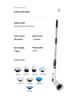 Electric 8-in-1 Retractable Cleaning Brush with LCD Display