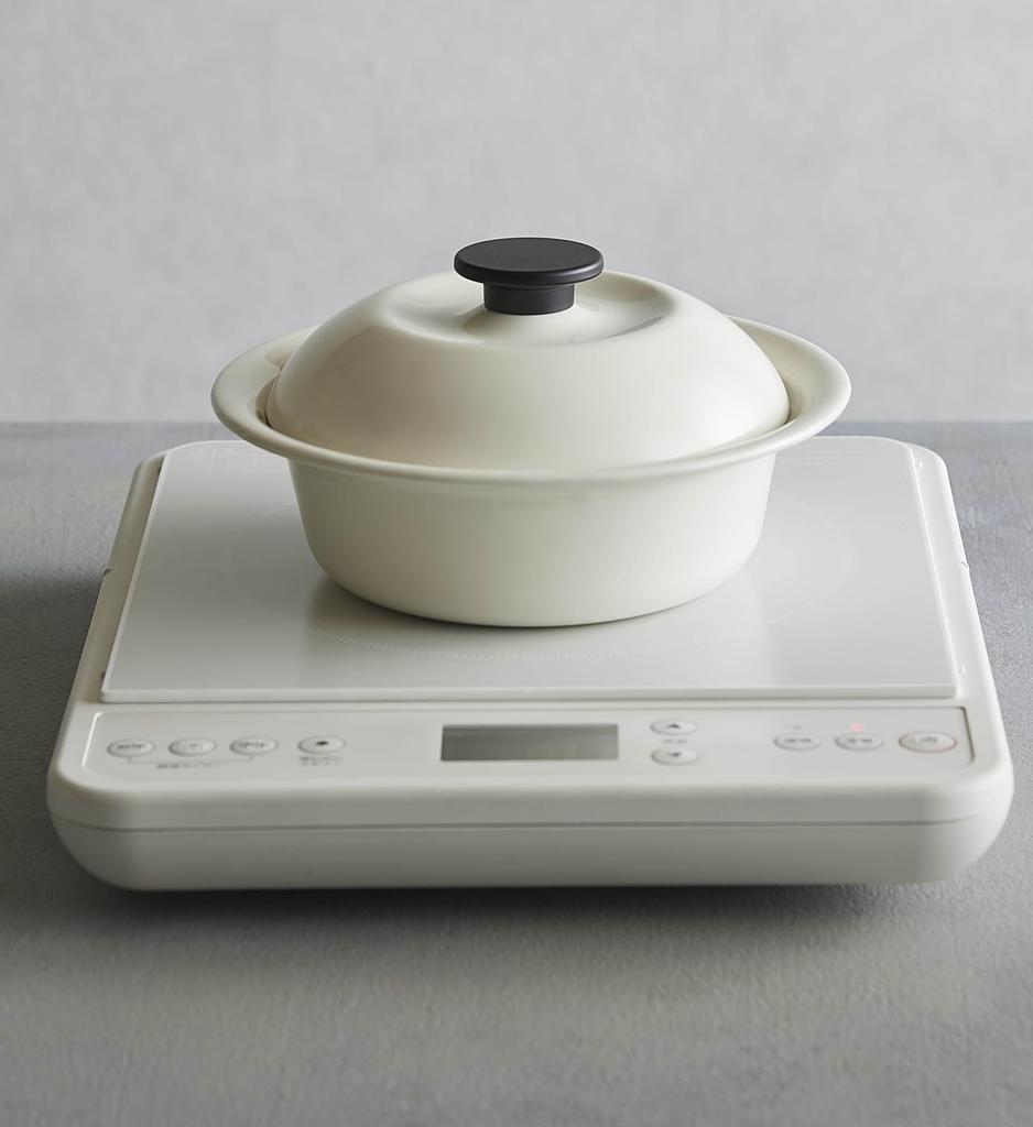 Nodahoro Enamel Perfect for Ramen and Udon Made In Milky Heat-Resistant Pot, Large, Gas/IH Compatible, Single-Person Noodles, Japan, White, KO-21MW