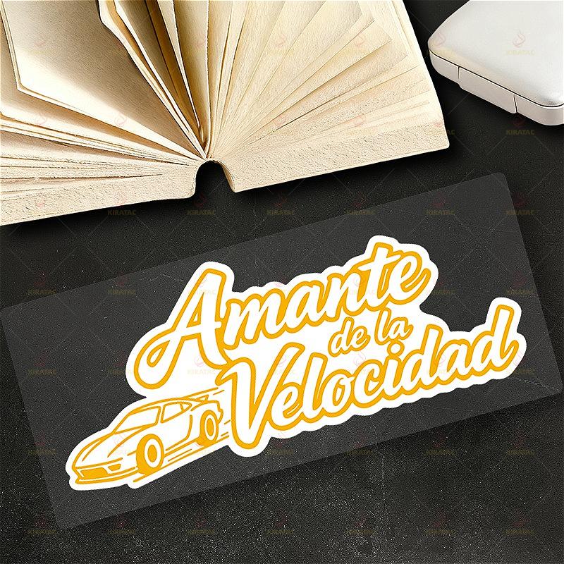 1pc New Original  Amante De La Velocidad Car Stickers for Car Windows Trunk Motorcycle Fairings Scooters Waterproof Vinyl Decals