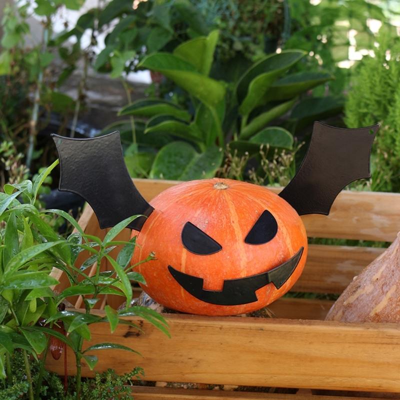 Halloween Pumpkin Decorating Inserts Craft Halloween Game Activities Party Favor Eyes Mouth for Glass Window