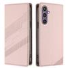 For Samsung Galaxy S23 FE Phone Cases Punk Style Imprinted Wallet Stand Leather Cover
