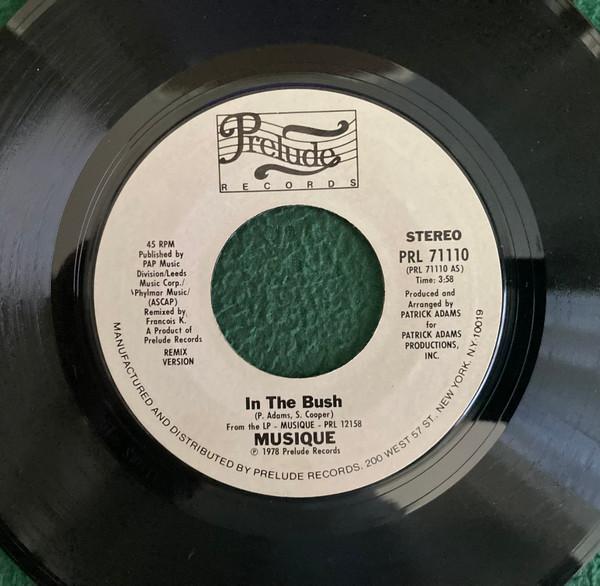 

7inch Record MUSIQUE - In The Bush PRL71110 Prelude Records 1978 US Soul/Funk Used