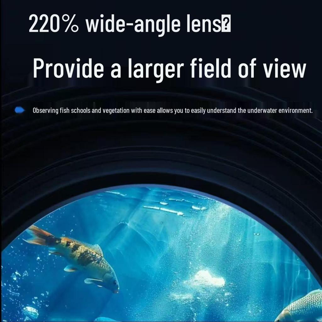 5.0-Inch HD Infrared Underwater Fish Finder with Wide-Angle Probe - Multilingual, Ideal for Ice Fishing and Night Vision