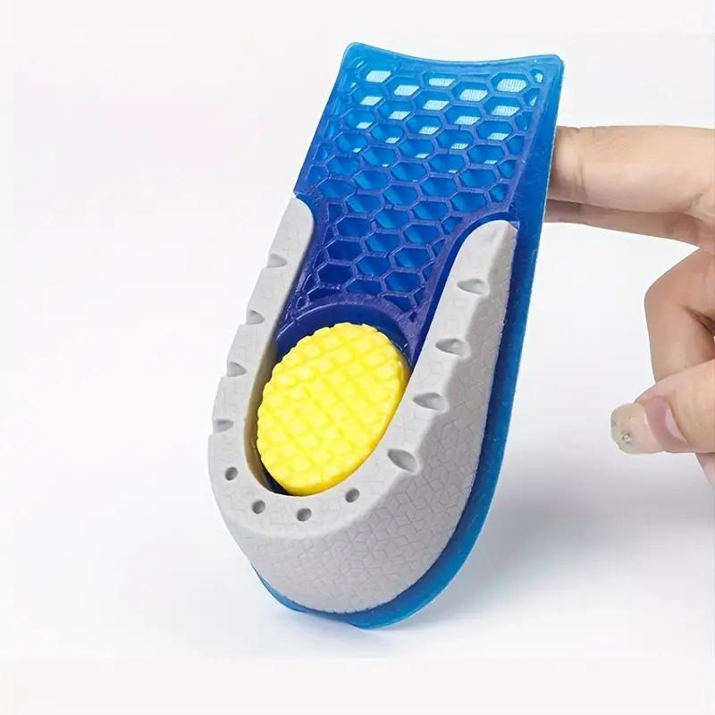 

1 пара гелевых стелек для увеличения роста, амортизирующие подушечки под пятку, вставки для обуви для увеличения роста для мужчин и женщин 2.5CM синий